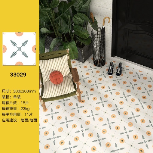 กระเบื้องลาย vintage ขนาด 30*30 ซม.