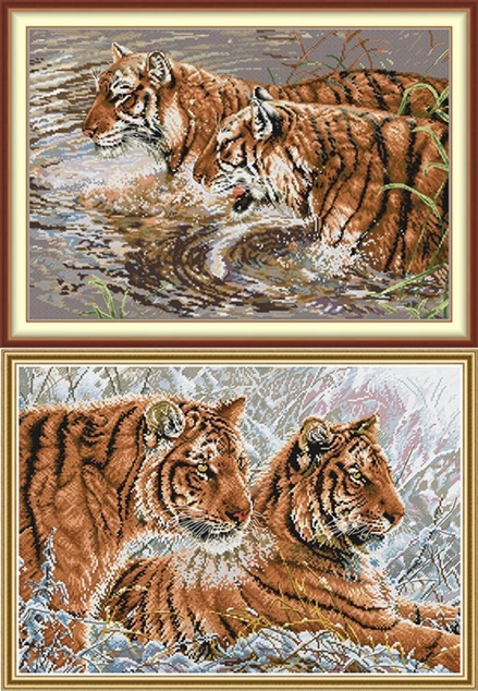 Two tiger (ไม่พิมพ์/พิมพ์ลาย)