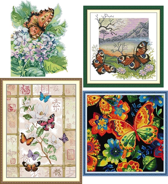Butterfly and flower (ไม่พิมพ์/พิมพ์ลาย)