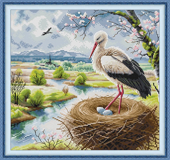 Happy crane (ไม่พิมพ์/พิมพ์ลาย)
