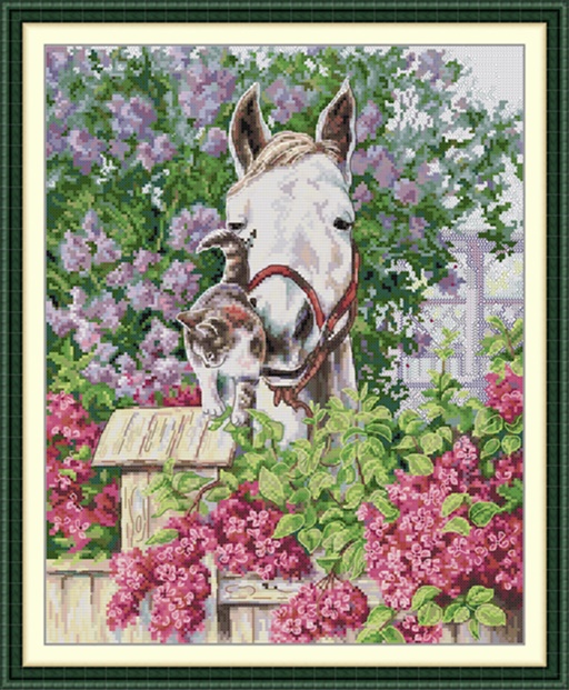 Cat and horse (ไม่พิมพ์/พิมพ์ลาย)