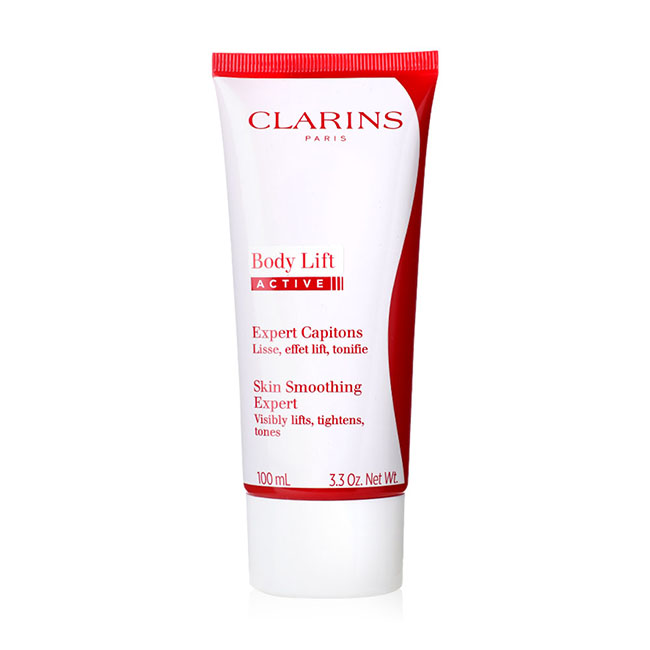 CLARINS Body Lift Active Expert Capitons Skin Smoothing Expert ขนาดทดลอง 100 ml. ครีมลดเซลล์ลูไลท์ ผิวเปลือกส้ม อุดมด้วยสารสกัดจากชาเขียวออร์แกนิก คาเฟอีนจากพืช และสารสกัดจากธรรมชาติอีก 6 ชนิด ช่วยลดการสะสมของไขมันเพิ่มความกระชับ โดยเฉพาะบริเวณต้นขา เอว ห