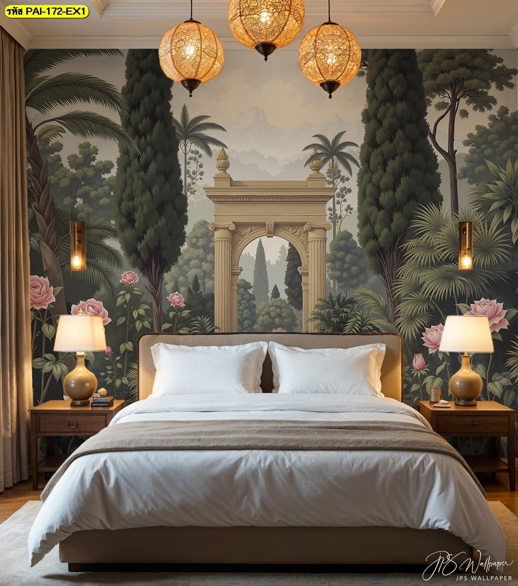 วอลเปเปอร์สวนยุโรปสไตล์โรมัน ถ่ายทอดความสงบ ลุ่มลึก และกลิ่นอายธรรมชาติกลางสถาปัตยกรรมหรู วอลเปเปอร์สวนยุโรปสไตล์โรมัน ถ่ายทอดความสงบ ลุ่มลึก และกลิ่นอายธรรมชาติกลางสถาปัตยกรรมหรู