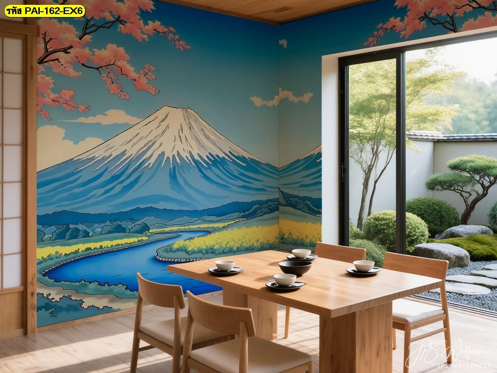 วอลเปเปอร์ภูเขาไฟฟูจิและสายธารน้ำใส ถ่ายทอดความงามแห่งธรรมชาติญี่ปุ่นและความสมดุลที่เงียบสงบ วอลเปเปอร์ภูเขาไฟฟูจิและสายธารน้ำใส ถ่ายทอดความงามแห่งธรรมชาติญี่ปุ่นและความสมดุลที่เงียบสงบ