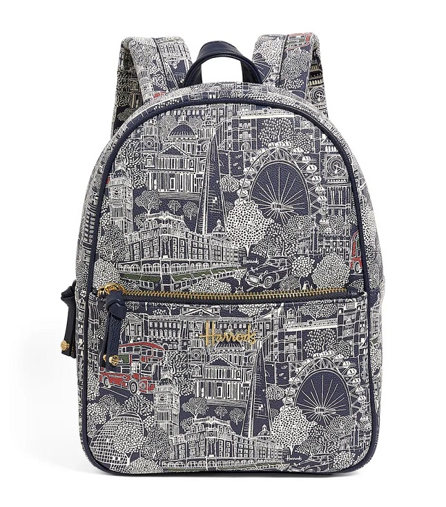 เป้สะพาย Harrods รุ่น Black Landmarks Backpack***พร้อมส่ง
