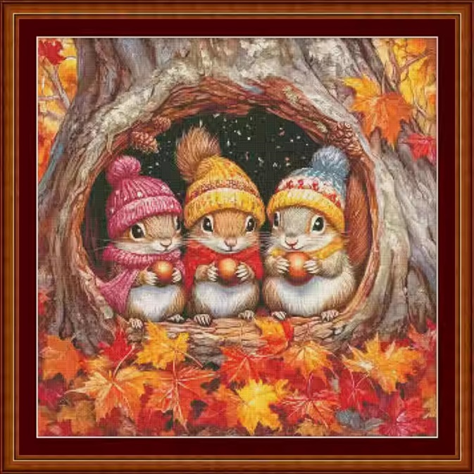 Little squirrels (พิมพ์ลาย)