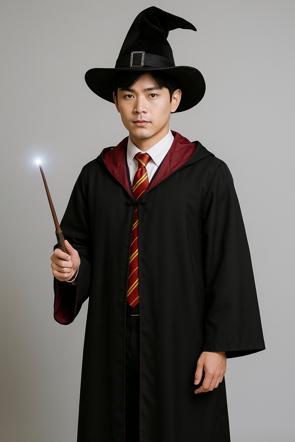 ++พร้อมส่ง++เซ็ทพรีเมียมผู้ใหญ่4ชิ้นไม้ไฟ แฮรี่พอตเตอร์/เฮอร์ไมโอนี่บ้านกริฟฟินดอร์