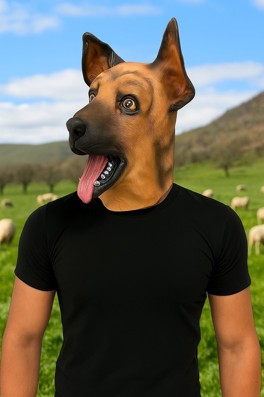 7C375.3 หน้ากากหมา หน้ากากหัวหมา หน้ากากยาง หน้ากากเต็มหัว Dog Head Rubber Mask Costumes