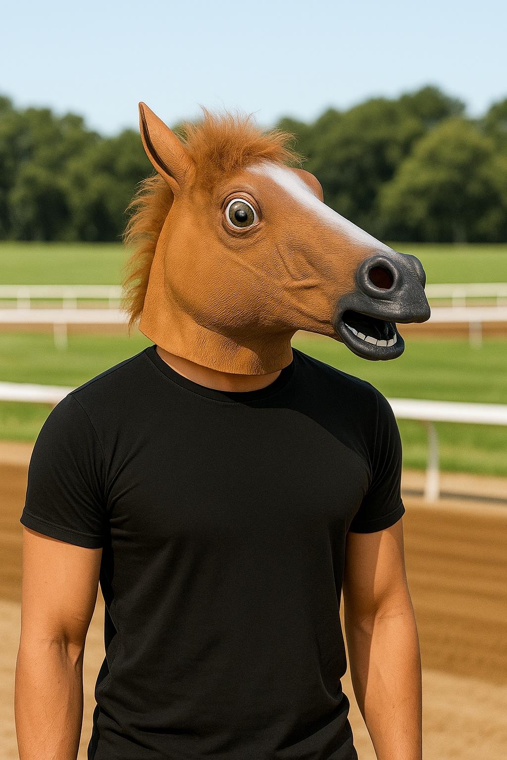 7C375.2 หน้ากากม้า หน้ากากหัวม้า หน้ากากบัญชีม้า หน้ากากยาง หน้ากากเต็มหัว Hurse Head Rubber Mask Costume