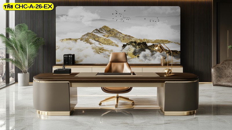 เสริมลุคผู้บริหารด้วย วอลเปเปอร์ ภูเขาทองคำท่ามกลางเมฆหมอก สื่อถึงวิสัยทัศน์ที่กว้างไกล