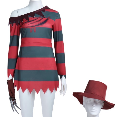++พร้อมส่ง++เซ็ทเดรสเฟรดดี้ ครูเกอร์ Freddy Krueger เซ็ทชุดเฟรดดี้