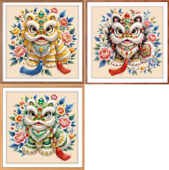 Lion dance (พิมพ์ลาย)