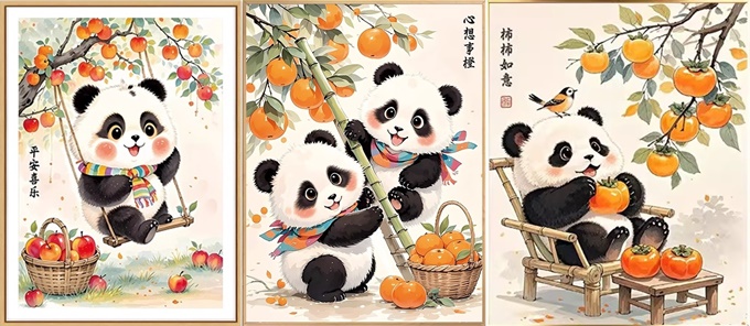 Cute panda (พิมพ์ลาย)