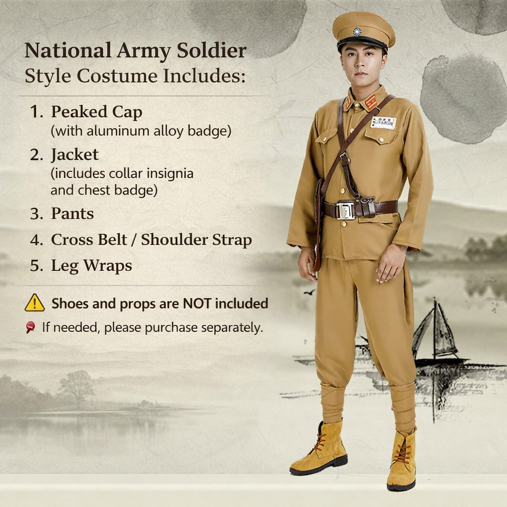 ++พร้อมส่ง++ชุดทหาร ชุดทหารญี่ปุ่น ชุดทหารจีน ชุดโกโบริ ชุดทหาร ใส่ได้ทั้งชายและหญิง