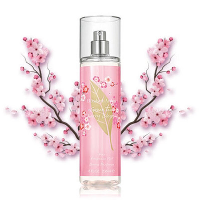 Elizabeth Arden Green Tea Cherry Blossom Fine Fragrancr Mist 236 ml.น้ำหอมกลิ่นกรีนที เชอร์รี่ บลอสซัม ไฟน์ กลิ่นหอมอันเป็นเอกลักษณ์ ที่ผสานความหอมของดอกซากุระและชาเขียวเข้าไว้ด้วยกัน ให้ความรู้สึกที่น่าหลงใหล เฉพาะตัว เป็นน้ำหอมที่มีความหอมอ่อนโยนและสดชื