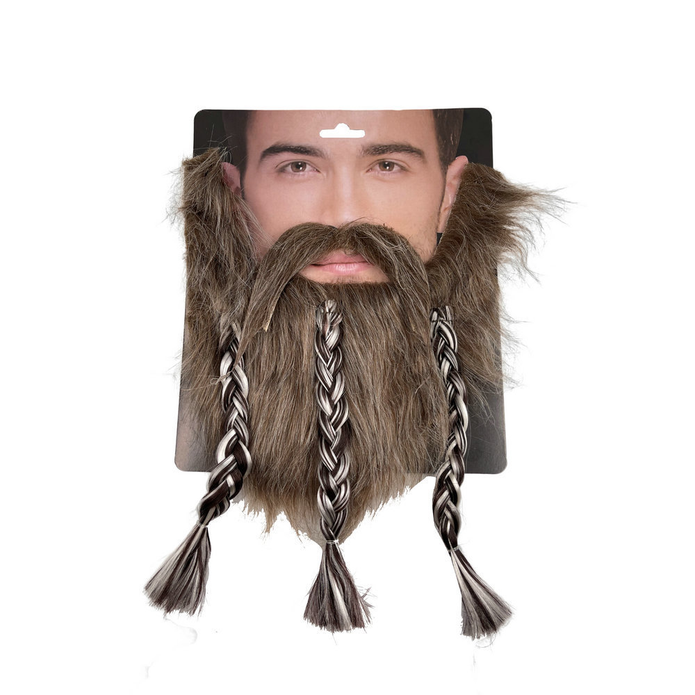 ++พร้อมส่ง++เคราไวกิ้ง เคราถักเปีย เคราปลอม หนวดปลอม