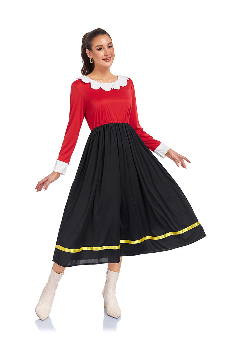 ++พร้อมส่ง++ชุดแฟนป๊อปอาย ชุดโอลีฟ POPEYE โอลีฟ ออยล์ (Olive Oyl) แฟนของป๊อปอาย