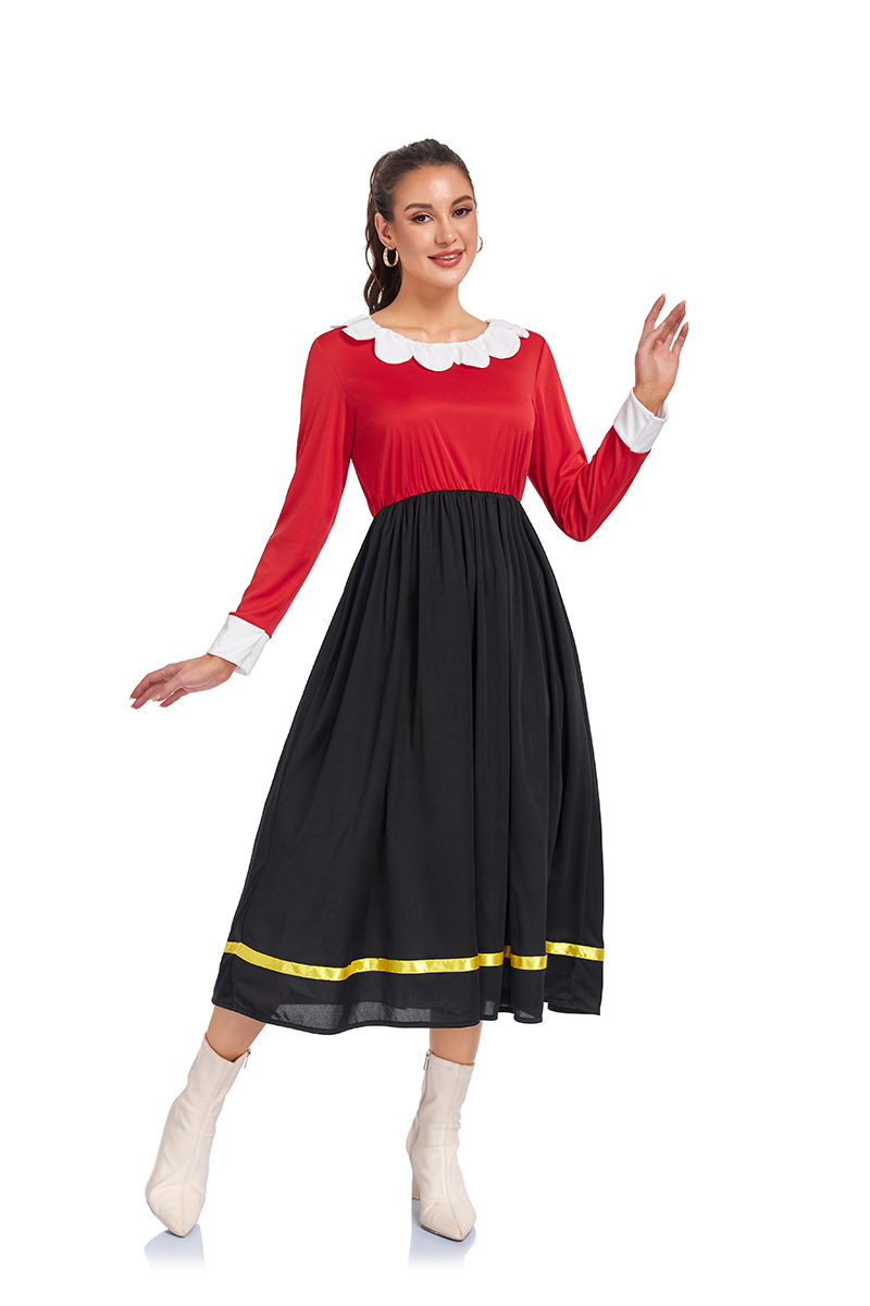 ++พร้อมส่ง++ชุดแฟนป๊อปอาย ชุดโอลีฟ POPEYE โอลีฟ ออยล์ (Olive Oyl) แฟนของป๊อปอาย