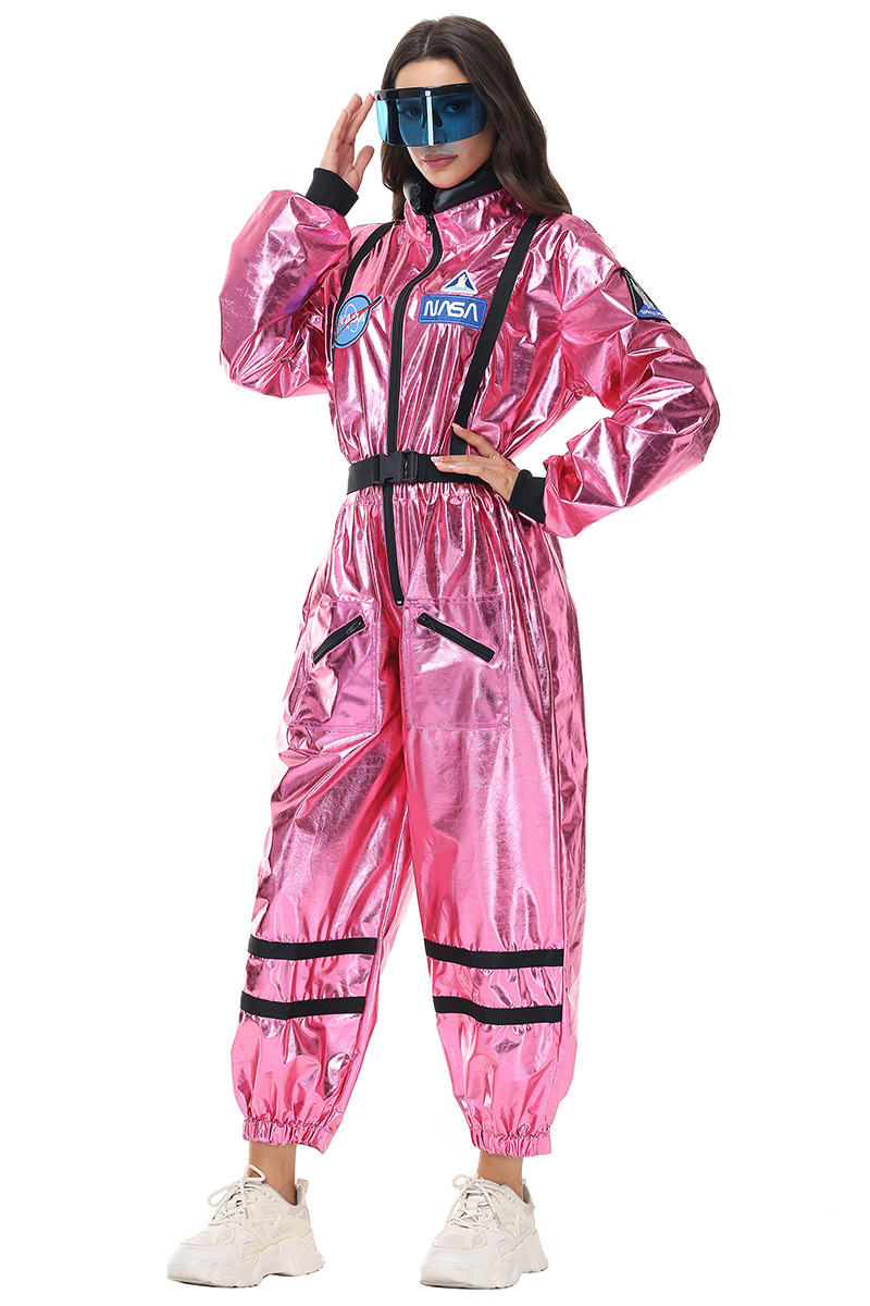 ++พร้อมส่ง++(มีแว่น)ชุดนักบินอวกาศสีชมพู ชุดนาซ่า ชุด NASA ชุดอพอลโล่