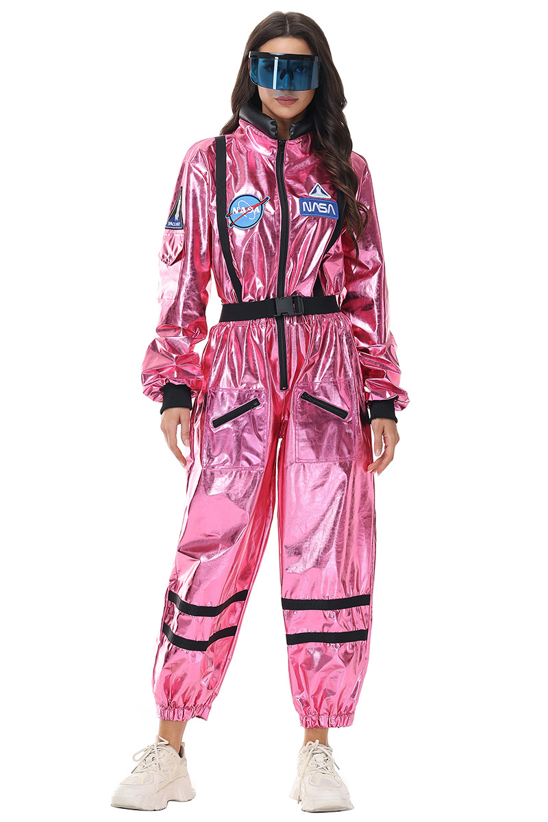 ++พร้อมส่ง++(มีแว่น)ชุดนักบินอวกาศสีชมพู ชุดนาซ่า ชุด NASA ชุดอพอลโล่