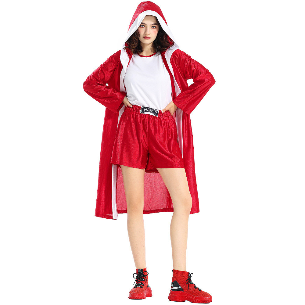 ++พร้อมส่ง++ชุดแฟนซีนักมวยหญิง ชุดแชมป์มวยโลก boxing costume