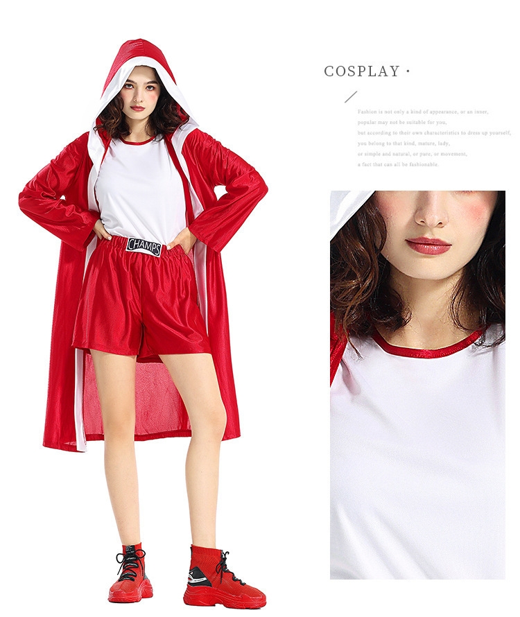 ++พร้อมส่ง++ชุดนักมวยหญิง ชุดแชมป์มวยโลก boxing costume