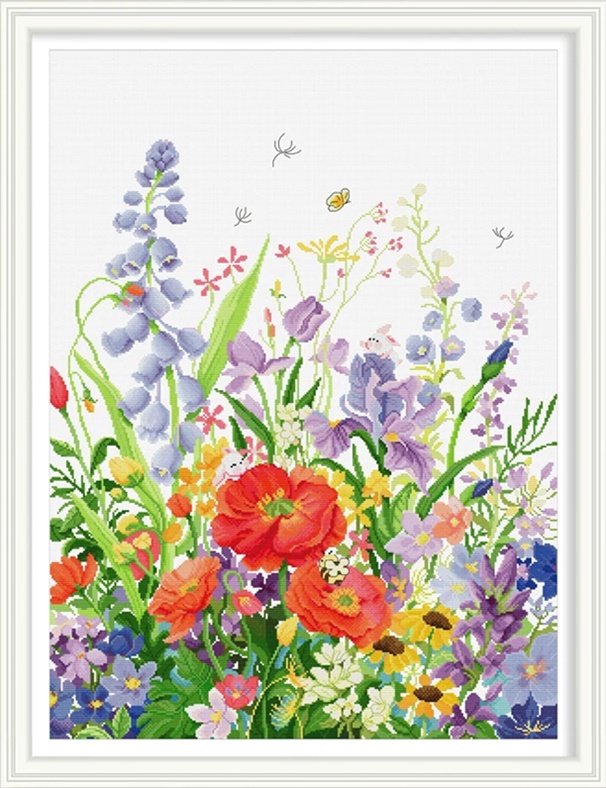 Watercolor floral (พิมพ์ลาย)
