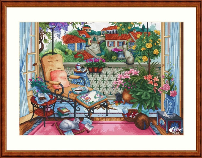 Balcony and cozy haven (พิมพ์ลาย)