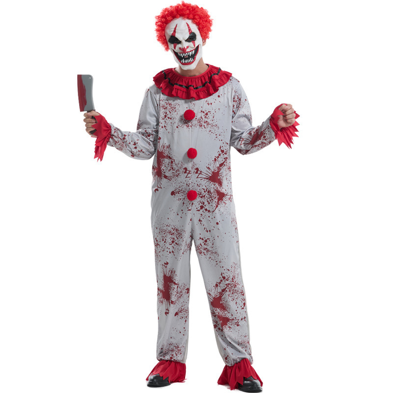 ++พร้อมส่ง++ชุดตัวตลกสยอง  ตัวตลกเลือด  ซอมบี้คลาวน์ (Bloody Clown / Zombie Clown Costume)