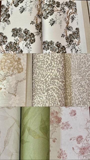 WALLใบไม้ ม้วนใหญ่ 15ตรม. ยาว 15.6 m. กว้าง 1.06 mbb