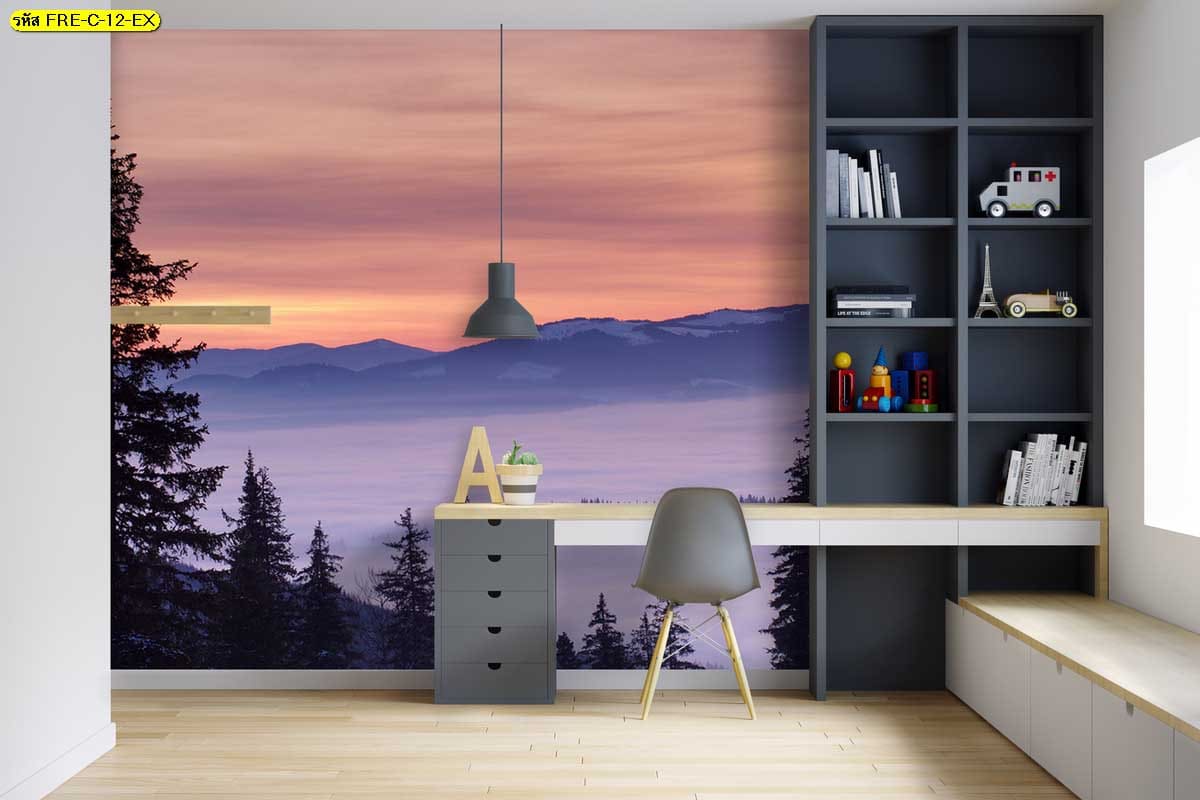 เติมเต็มจินตนาการในมุมทำงานด้วยแสงอาทิตย์อัสดงสีม่วงพาสเทล สร้างแรงบันดาลใจใหม่ได้ทุกวัน