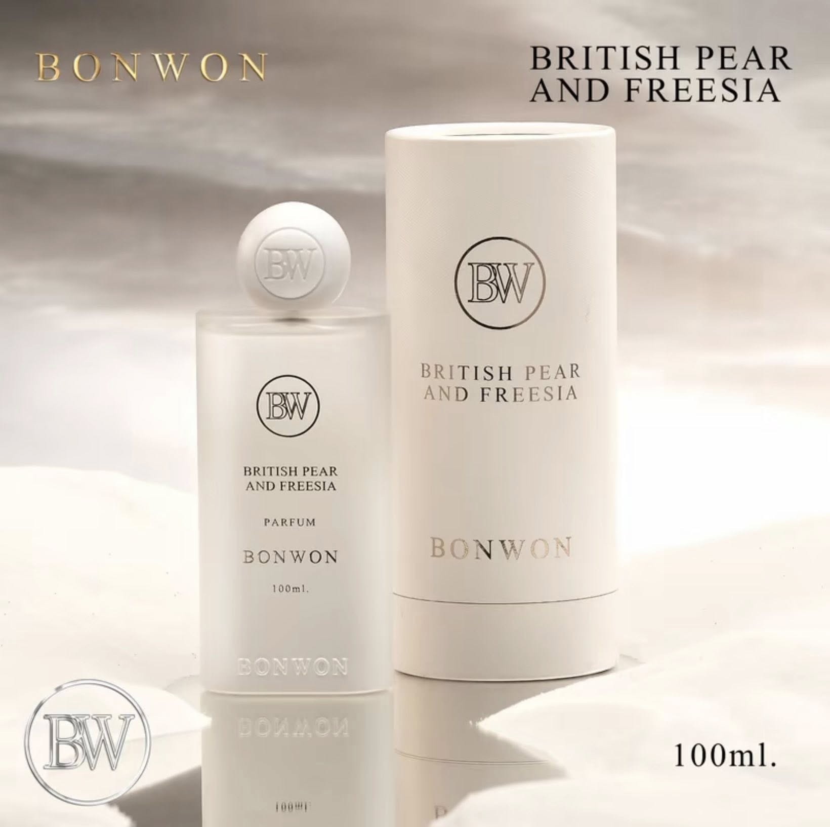 น้ำหอม bonwon british pear  ขนาด 100 Ml ( สินค้าพร้อมกล่อง )