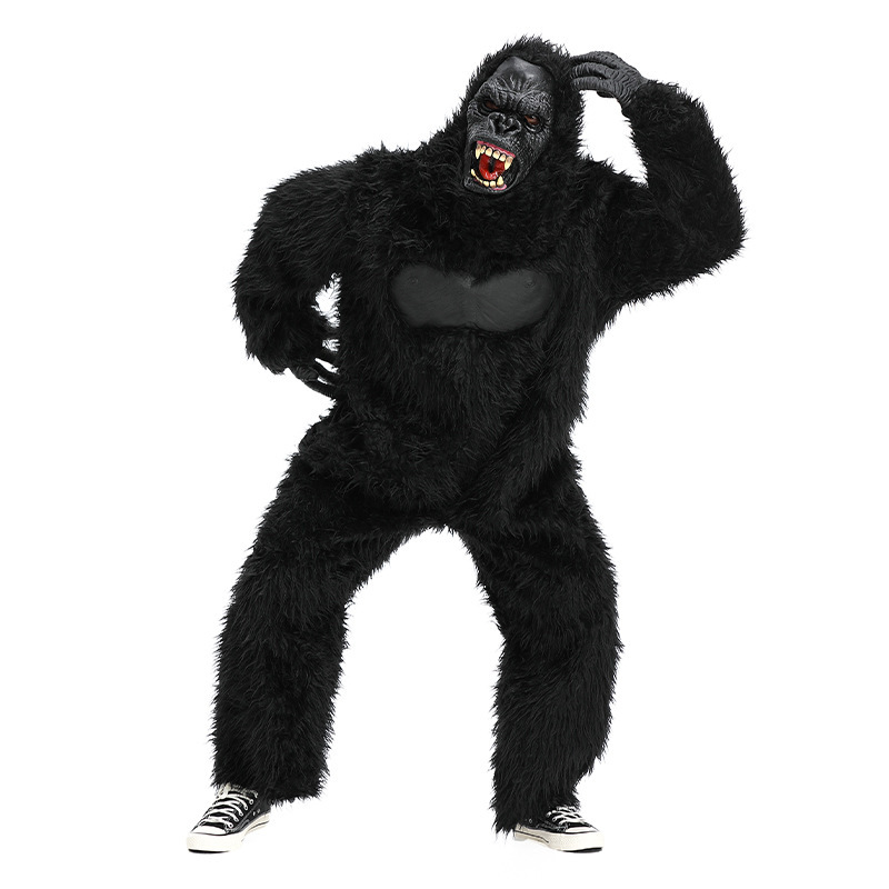 ++พร้อมส่ง++ชุดกอริลลาผู้ใหญ่ ชุดลิงยักษ์ ชุดแฟนซีสัตว์ป่า Gorilla Costume ชุดคอสเพลย์ฮาโลวีน ขนฟูเต็มตัว หน้ากากกอริลลาเหมือนจริง Funny Monkey Ape Cosplay Outfit ผู้ใหญ่ชายหญิง ใส่แสดง งานปาร์ตี้ Halloween Animal Costume ชุดลิงดำสุดฮา ถ่ายรูปเด่นสะดุดตา