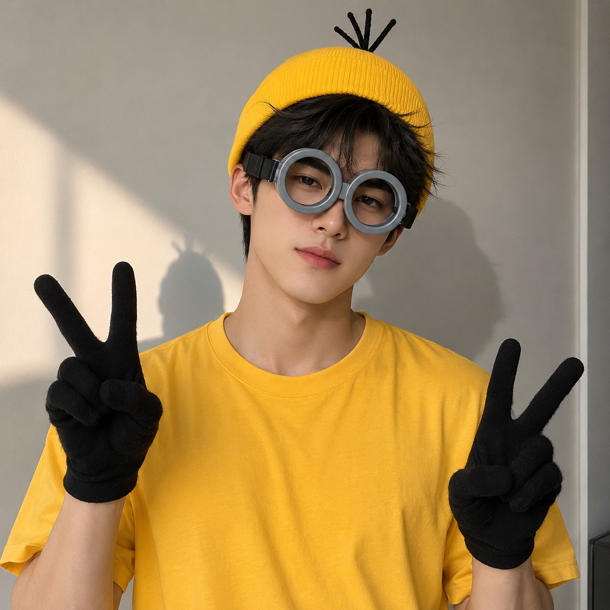 ++พร้อมส่ง++เซ็ทMinions มินเนี่ยน แว่น/หมวก/ถุงมือ