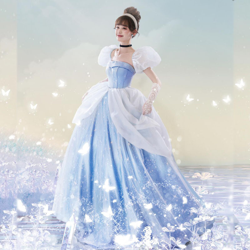 ++พร้อมส่ง++ชุดเจ้าหญิงซินเดอเรลล่า Cinderella ชุดซินเดอเรลล่า เจ้าหญิงดิสนีย์ Disney