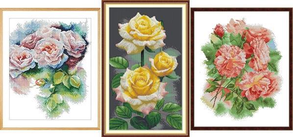 Colorful rose (ไม่พิมพ์/พิมพ์ลาย)