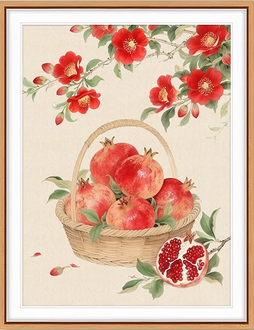 Pomegranate  (พิมพ์ลาย)