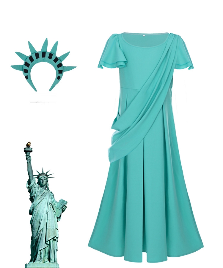 ++พร้อมส่ง+ชุดเทพีเสรีภาพ Liberty Enlightening the World