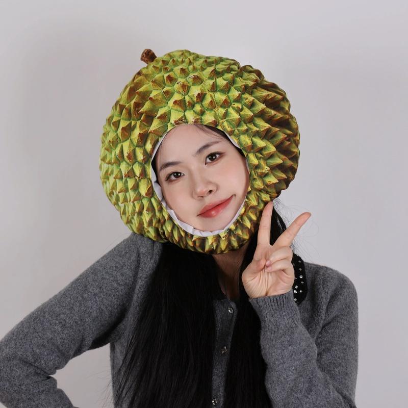 7C320.6 หมวกทุเรียน หมวกผลไม้ Durian Fruit Helmet Costume