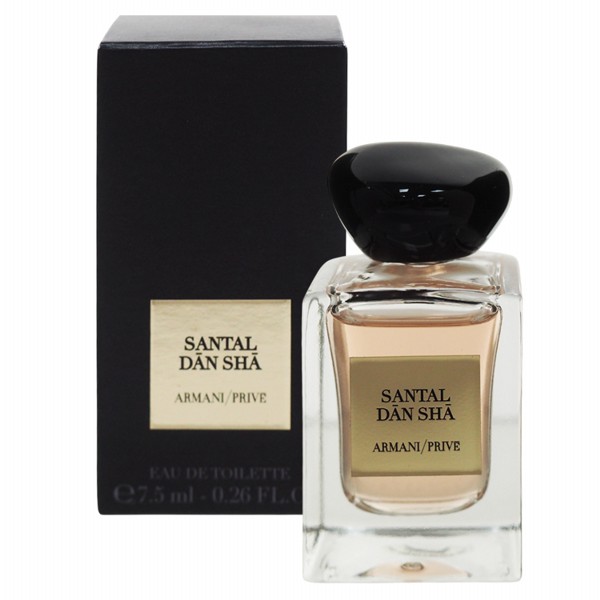 Giorgio Armani Prive Santal Dan Sha Eau De Toilette ขนาดทดลอง 7.5 ml. น้ำหอมยูนิเซ็กส์โทนไม้ (Woody Spicy) กลิ่นไม้จันทน์หรูหรา เปิดด้วยมะกรูดและคาร์ดามอม กลิ่นกลางคือไม้จันทน์หอมเข้มข้น ปิดท้ายด้วยมัสก์และแอมเบอร์ ให้ความรู้สึกอบอุ่น สงบ และลุ่มลึก