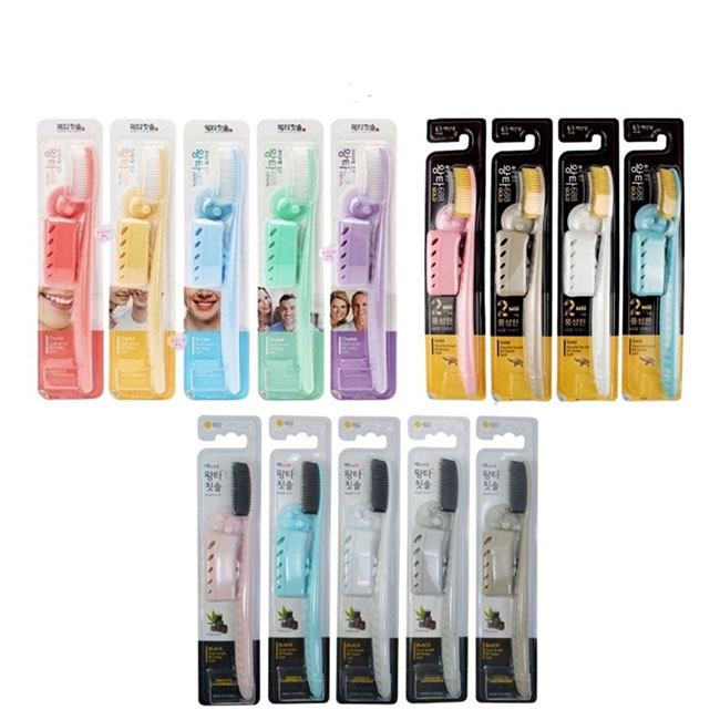Wangta Toothbrush แปรงสีฟันเกาหลี แปรงจองกุก แปรงไอดอลเกาหลี หัวแปรงใหญ่ยาว แพค 10 ด้าม สุดคุ้ม