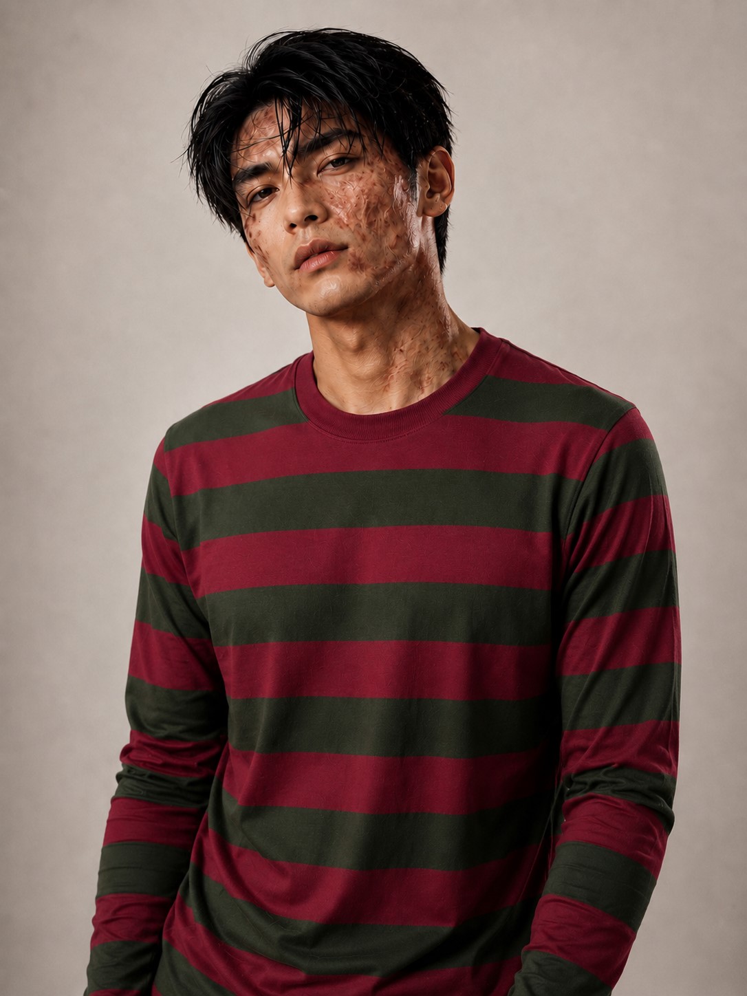 ++พร้อมส่ง++เสื้อยืดแขนยาว เฟรดดี้คูเกอร์  Freddy Krueger A Nightmare on Elm Street นิ้วเขมือบแห่งฝันร้าย! 