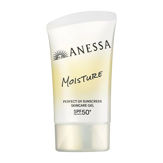 Anessa Perfect UV Sunscreen Skincare Gel SPF 50+ PA++++ 40g. กันแดดอเนสซ่าสูตรใหม่ เนื้อเจลบางเบาดุจน้ำ บูสผิวอิ่มน้ำ 24 ชม. กันแดดสูตรเจลครีมชุ่มชื้นสำหรับใช้ทุกวัน เนื้อเจลบางเบา ไม่เหนียวเหนอะหนะ ให้สัมผัสสบายผิว บูสผิวอิ่มน้ำ 24 ชม.^ ปกป้องผิวจากรังสี