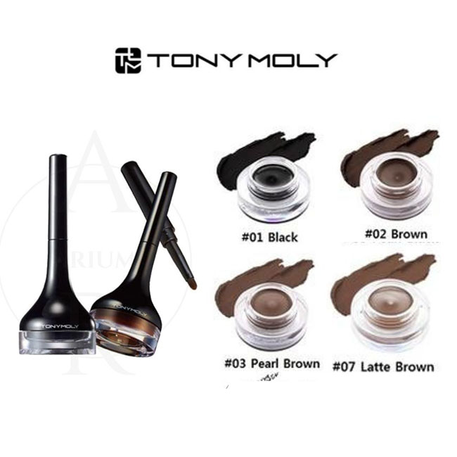 TONYMOLY Back Gel Eyeliner 4g เจลอายไลเนอร์เนื้อนุ่มพิกเมนต์แน่นจากเกาหลี ตัวนี้เด่นกันน้ำและกันเหงื่อได้ดี สีติดแน่นมาก ติดทนนานไม่เป็นแพนด้า มาพร้อมแปรงในด้ามเดียว เขียนง่ายแม้เป็นมือใหม่