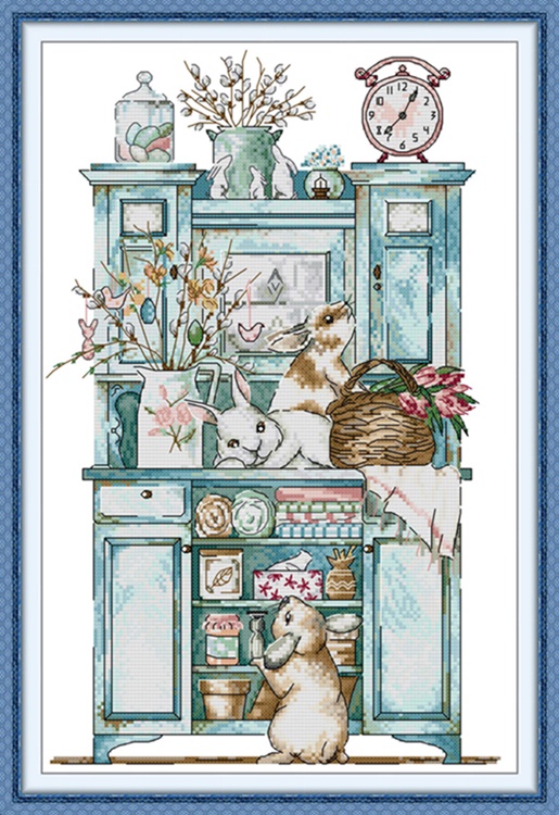 Rabbit cabinet (ไม่พิมพ์/พิมพ์ลาย)