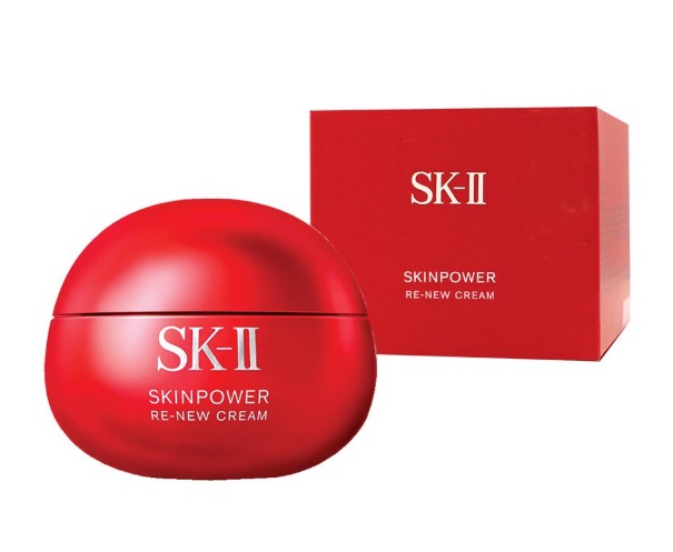 SK-II Skinpower Re-New Cream 80g. มอยเจอร์ไรเซอร์สูตรเข้มข้นสูตรใหม่ที่จะช่วยชาร์จพลังให้ผิวจัดเต็มจากภายใน เผยอานุภาพของผิวอิ่มฟูด้วยพลังแห่ง PITERA ผสานนวัตกรรมชะลอวัย เพื่อผิวอิ่มฟู ดูกระชับ และลดเลือนริ้วรอยแบบครบวงจร