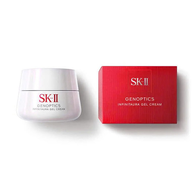 SK-II Genoptics Infinitaura Gel Cream 50g. เจลครีมบำรุงผิวหน้าเนื้อบางเบา ช่วยเติมความชุ่มชื้น ลดเลือนความหมองคล้ำ และคืนความกระจ่างใสเปล่งปลั่ง