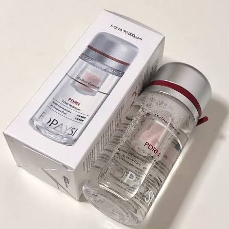 FOPAYSI PDRN Mix Shot Essence 120 g. เอสเซนส์เบลนสดนวัตกรรมล่าสุด ขวดแยกผง PDRNแยกกักเก็บสารอาหาร ล็อกความสดใหม่แบบ 100% รฟื้นฟูโครงสร้างผิวระดับเซลล์ ช่วยเร่งการซ่อมแซมผิวที่เสื่อมโทรม กระตุ้นคอลลาเจน ลดริ้วรอย และสร้างผิวใหม่ที่แน่นฟู