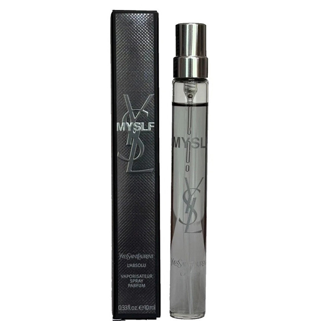 YSL YVES SAINT LAURENT Myslf L'Absolu Eau deParfum Spray ขนาดทดลอง 10 ml. หัวสเปร์ย สัมผัสความหอมใหม่ เข้มข้น สะท้อนตัวตนที่เปี่ยมด้วยพลังและความสุข กับน้ำหอมผู้ชาย ในความเข้มข้นที่สูงที่สุดในคอลเลคชั่น ความหอมแบบวู้ดดี้ฟลอรัลที่เข้มข้นขึ้น ผสานความส