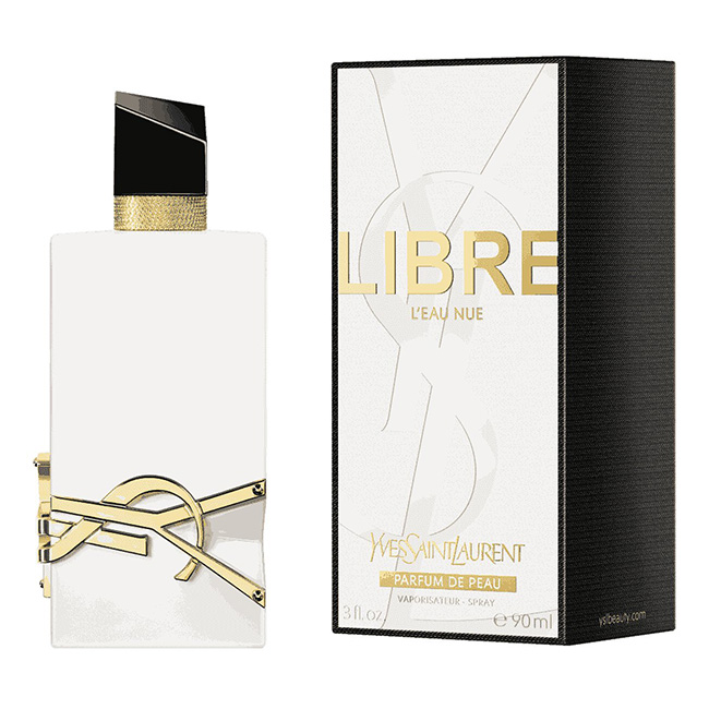 YSL Yves Saint Laurent Libre L'eau Nue Parfum de Peau 90 ml. น้ำหอมสูตรปราศจากแอลกอฮอล์รุ่นแรกจาก YSL เนื้อสัมผัสแบบ oil-in-water ช่วยให้ผิวแลดูเปล่งประกายและให้กลิ่นหอมละมุนติดทนบนผิวอย่างเป็นธรรมชาติ แนวกลิ่นซิตรัส-อโรมาติก ผสมผสานกลิ่นดอกไม้สีขาวแ